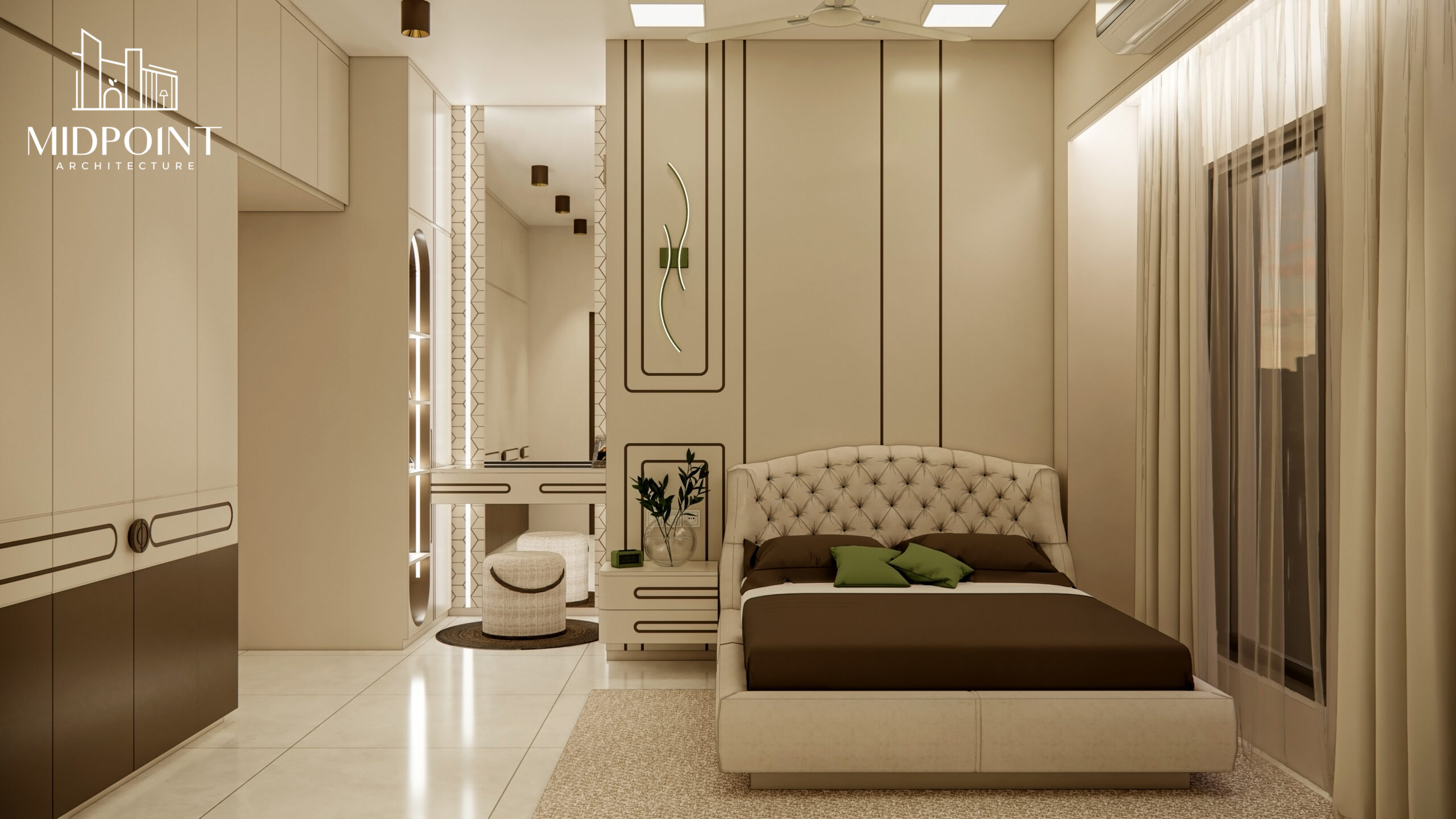 Arshinagar Apartment interior by Midpoint Architecture
