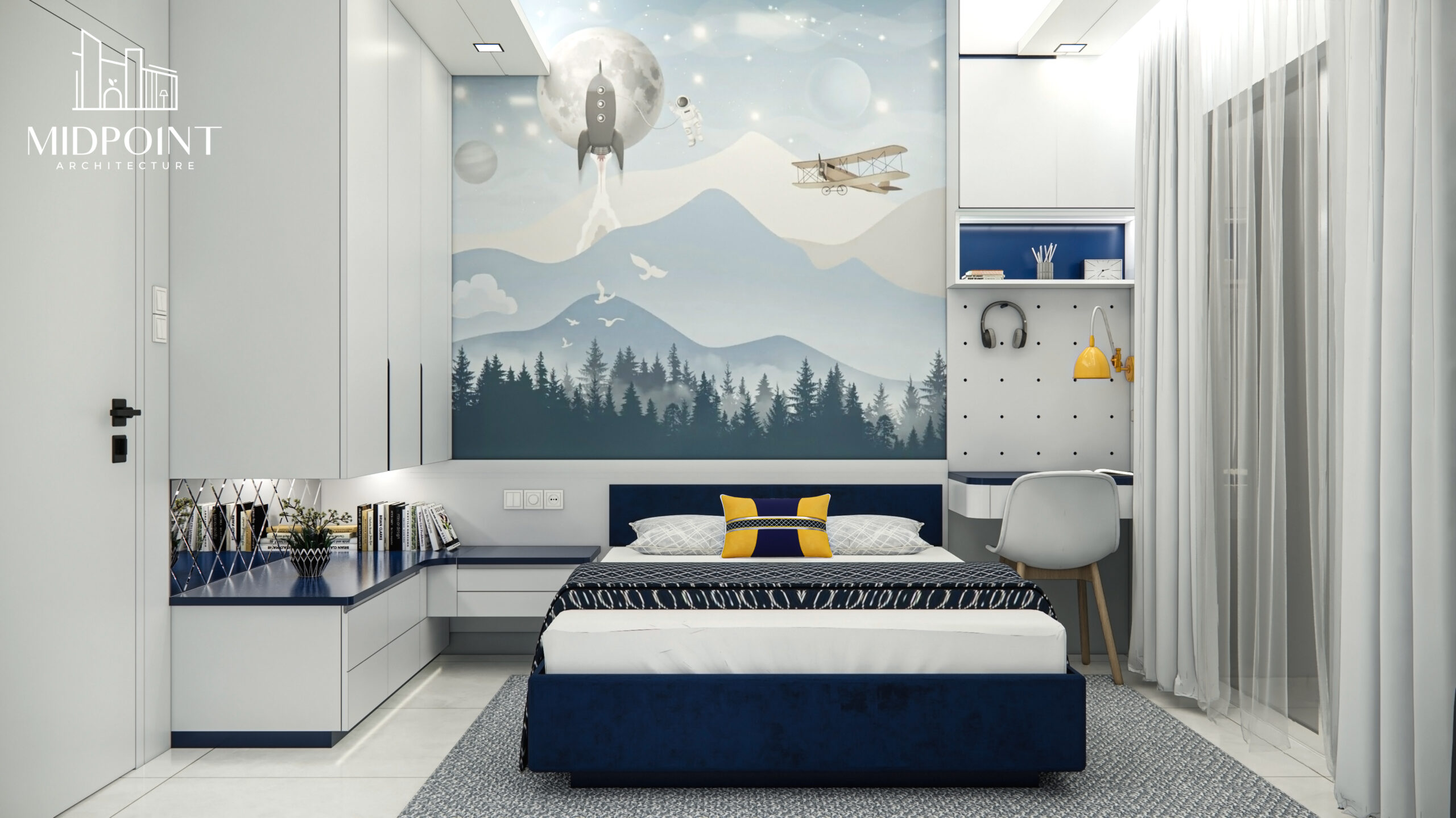 Arshinagar Apartment interior, view one